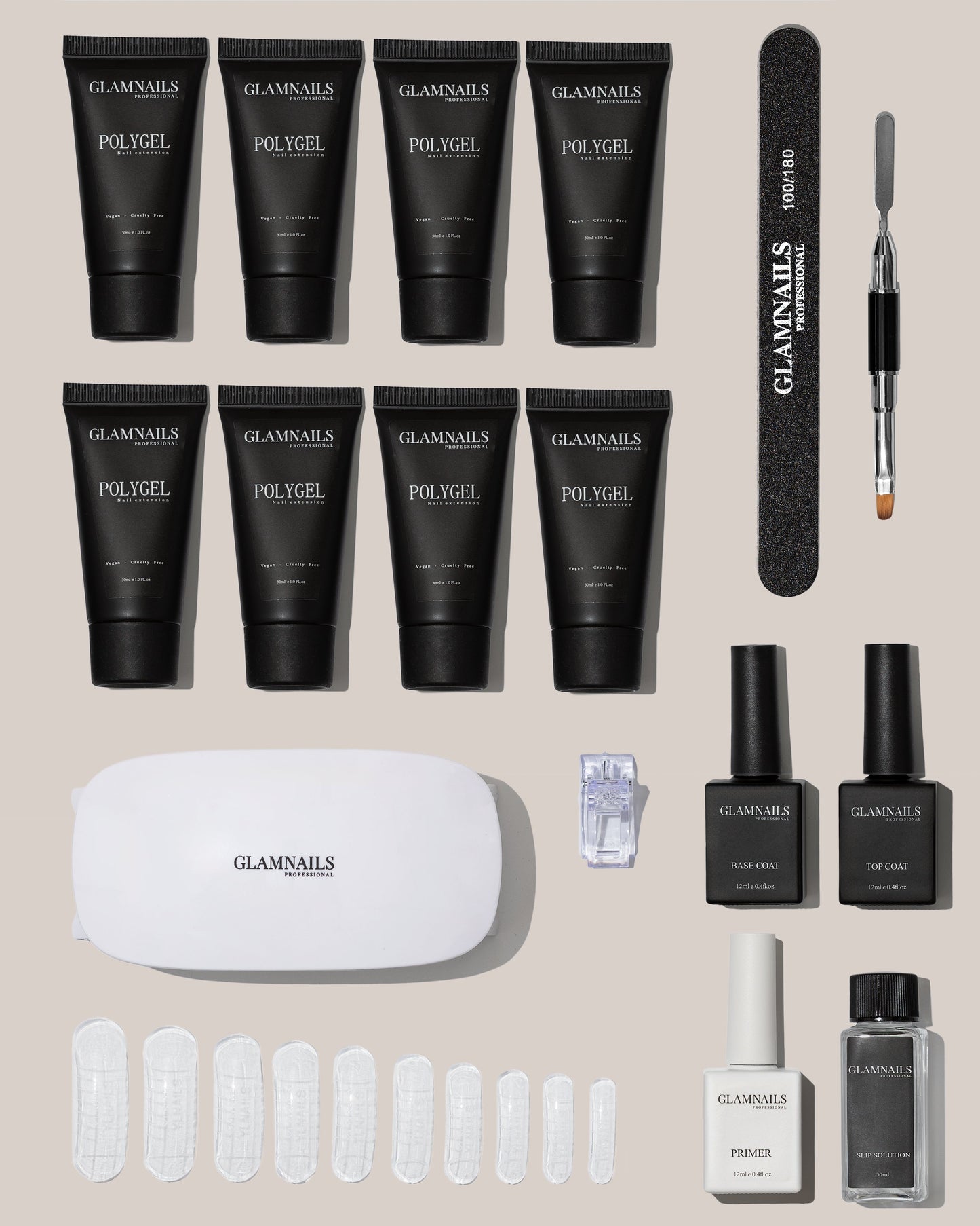 Nieuwjaars Polygel Starterset | 4+4 Gratis Kleuren